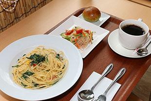 一番人気のパスタセットの写真