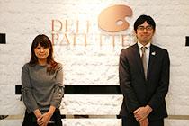 社員食堂担当の神谷さんと戸出さんの写真
