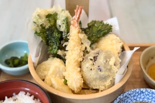 亀岡産野菜天ぷらランチ