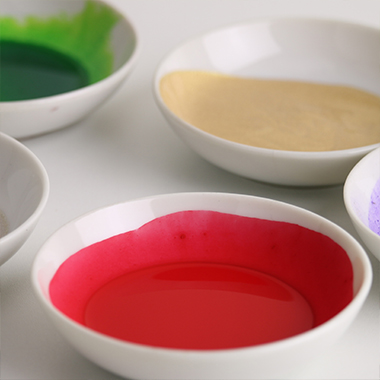 Hand dyeing ink utilizes artisanal sensibilities
