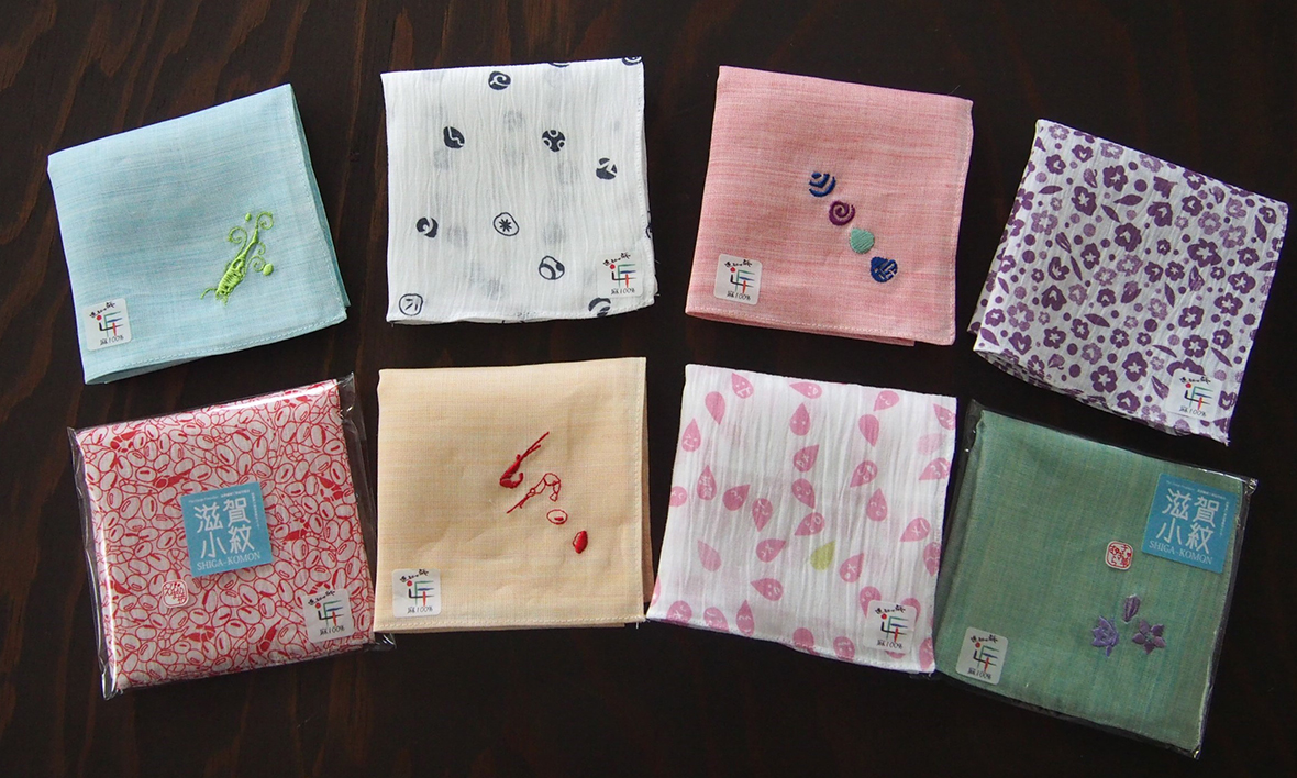 Shiga Komon Handkerchiefs - Koto Fiber Association (Shiga Prefecture)