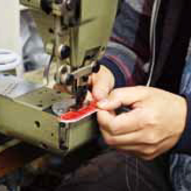 Careful consideration is made for patterning, determining the inherent characteristics of the leather.