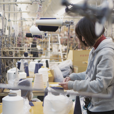 Companies with high technical skills taking charge of sock manufacturing as a local industry.