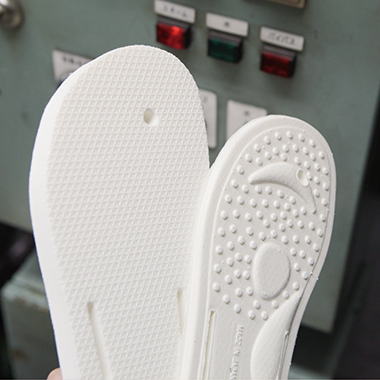 A one-of-a-kind press machine for forming the insole.