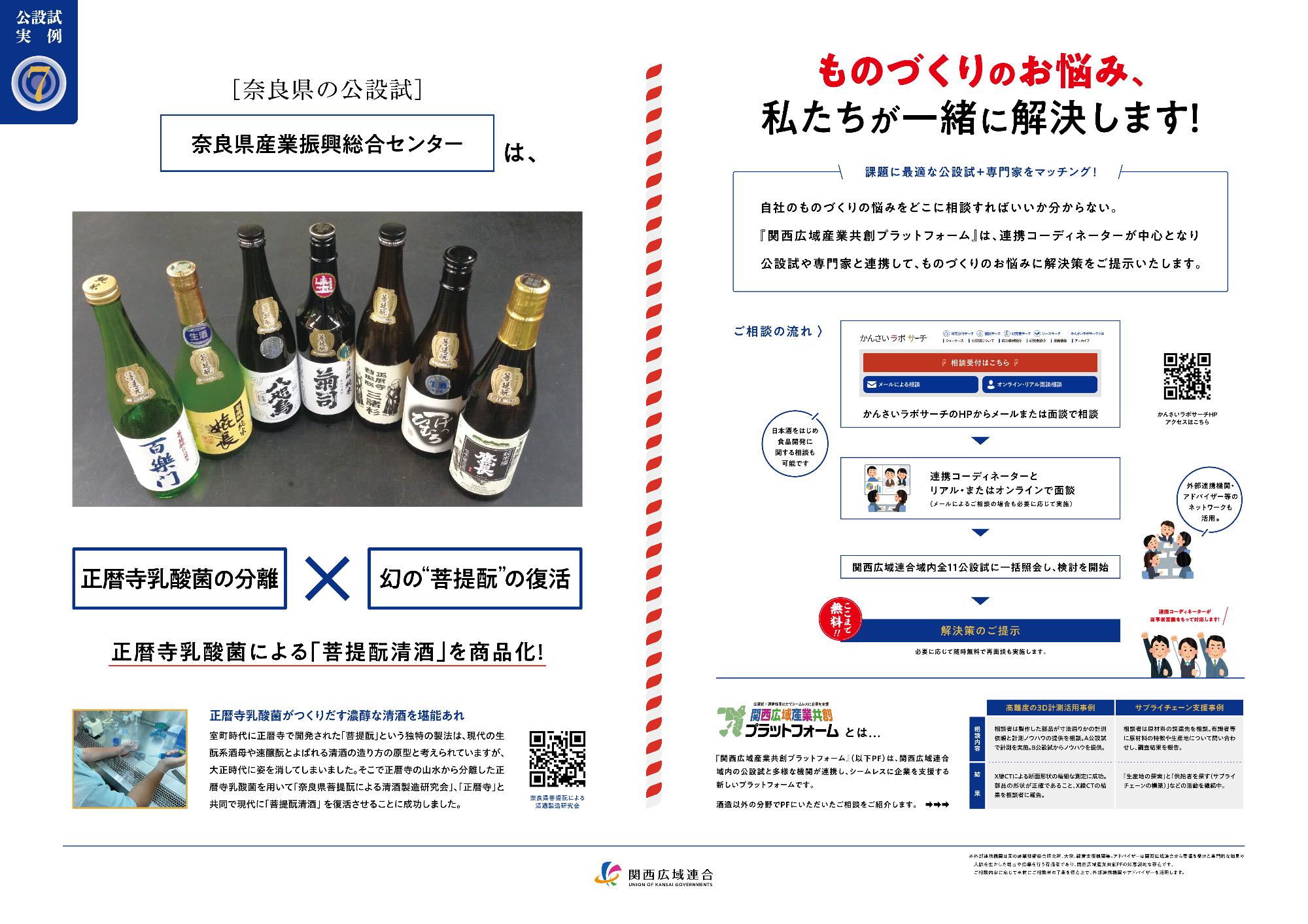 実例7（奈良県）・関西広域産業共創プラットフォーム