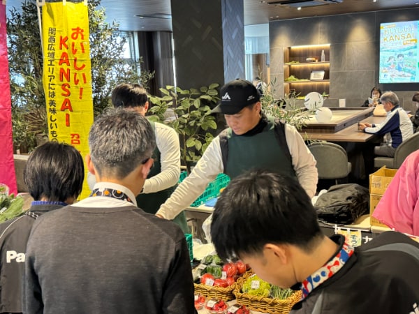 大阪市の出店事業者（1者目）の様子